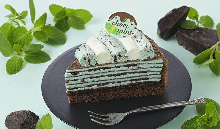 チョコミントミルクレープ（561円）