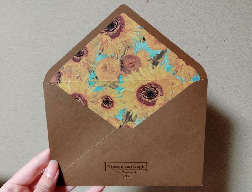 筆者撮影（セリア、洋2封筒 ゴッホ）