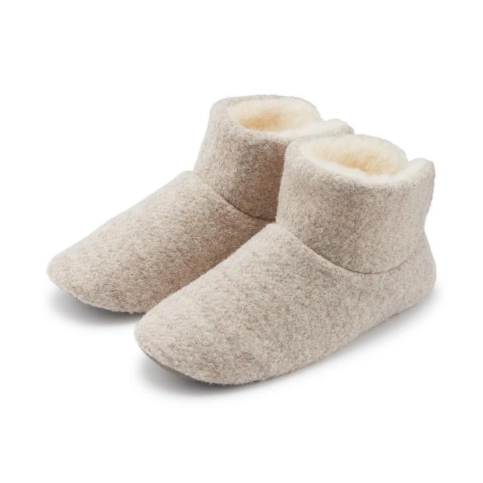 出所：無印良品 ネットストア ウールボアルームブーツ