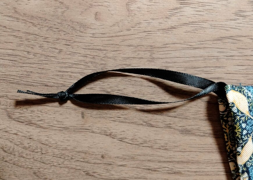 筆者撮影（セリア、巾着 ウィリアム・モリス）