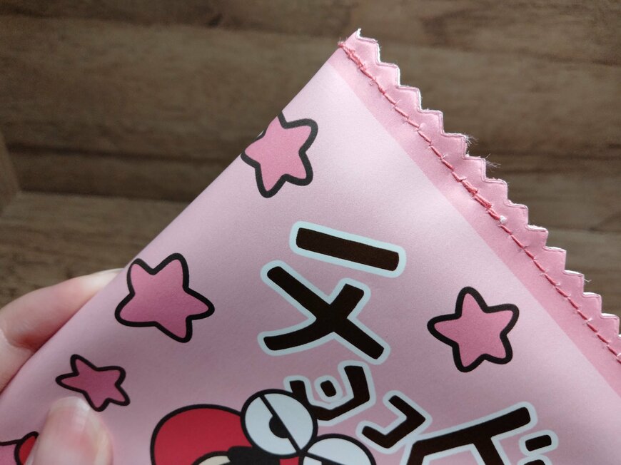 筆者撮影（セリア、ダイカットポーチ C/S ピンクチョコビ）