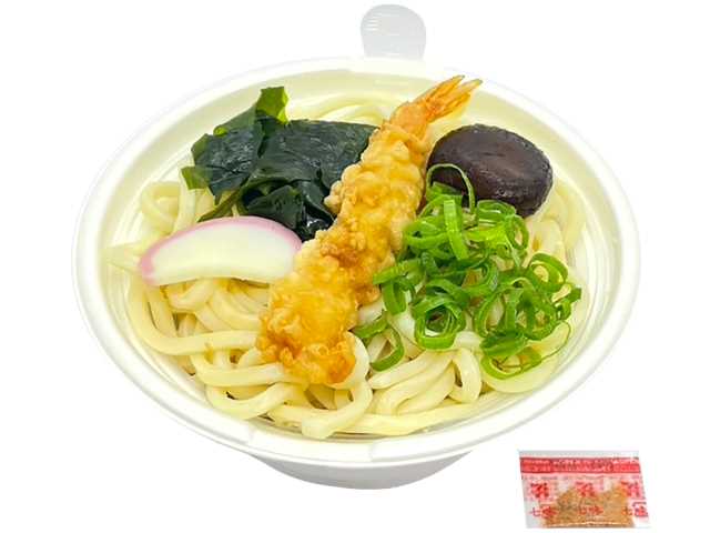 セブン-イレブンの新商品：海老天わかめうどん
