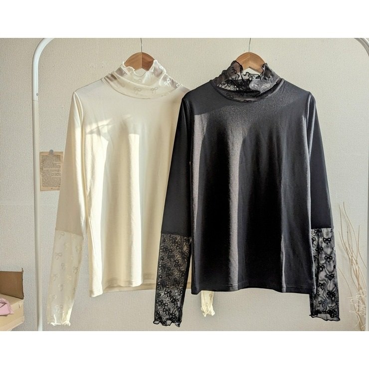 レディース 長袖シアーインナー(daaco)