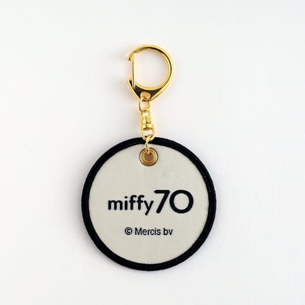 ヴィレッジヴァンガード公式　【ミッフィー】ワッペン キーホルダー（Ivory）の画像