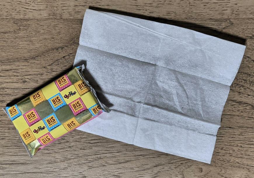 ダイソー、チロルチョコ ポケットティッシュ ミニ4P商品画像