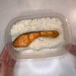 【夫弁当】鮭をどーん！色とりどりのおかずが詰まった〈タッパー弁当〉段差に詰めるワザも必見！