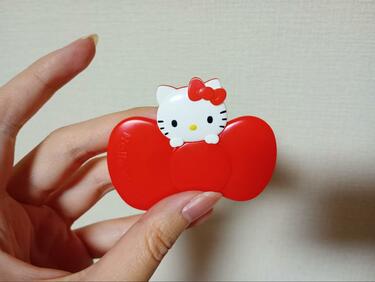 2008年製 ハローキティ ダイカットクリップ 4種セット 花リボン