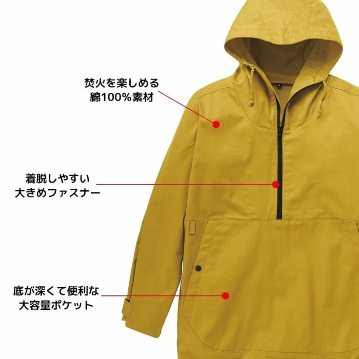 多少の火の粉が飛んできても、簡単に穴が開くことはありません