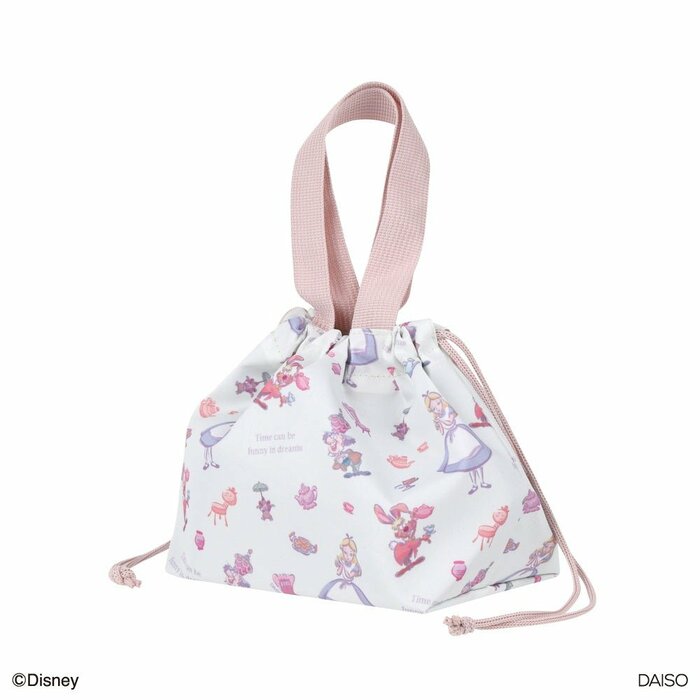 ダイソー公式　ランチ巾着（ふしぎの国のアリス）B