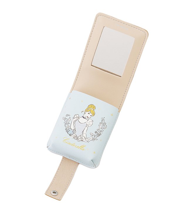 出所：3COINS　ミラー付きポーチＳ