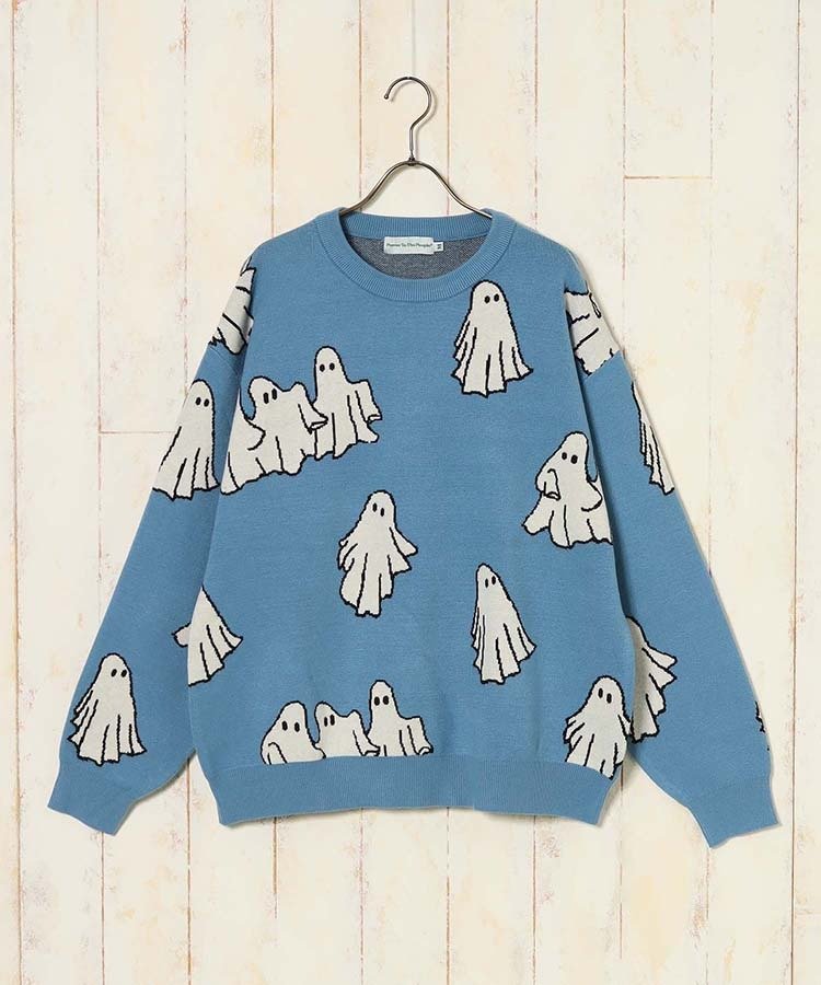 出所：ブルーブルーエ公式　アニマル総柄ニット