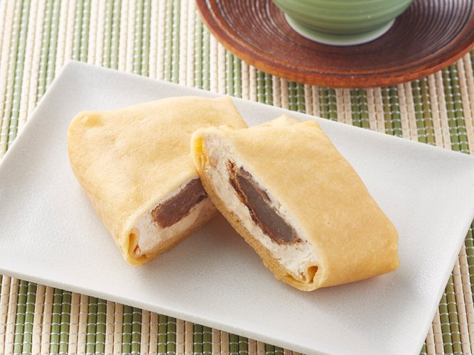 出所：ミニストップ「もちもちわらび餅と小豆のアクセント しあわせクレープ黒蜜きなこ 5月21日（火）新発売」