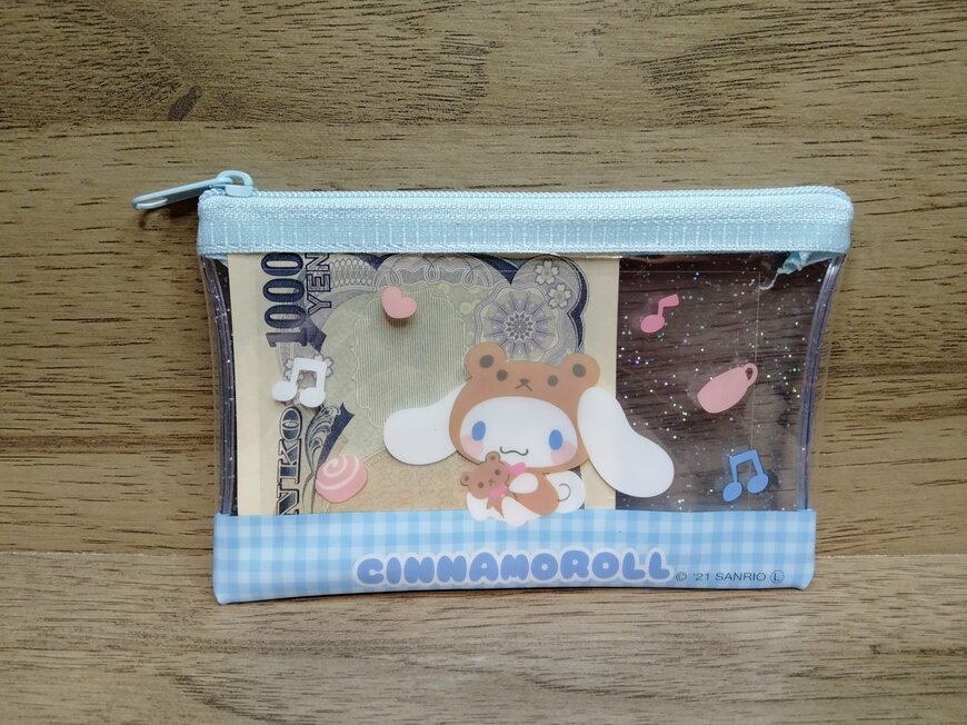 筆者撮影（セリア、ラメポーチ（S）C/N）