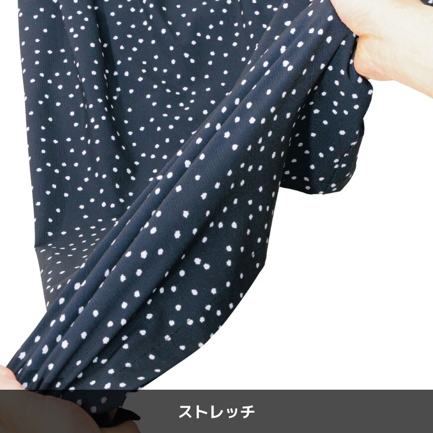 「リラックスUVガウチョパンツ柄」