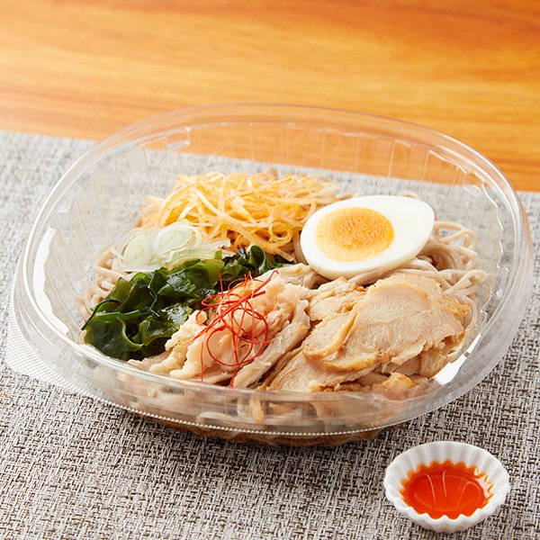 ファミリーマートの新商品：ピリッと辛い　冷し鶏ねぎそば