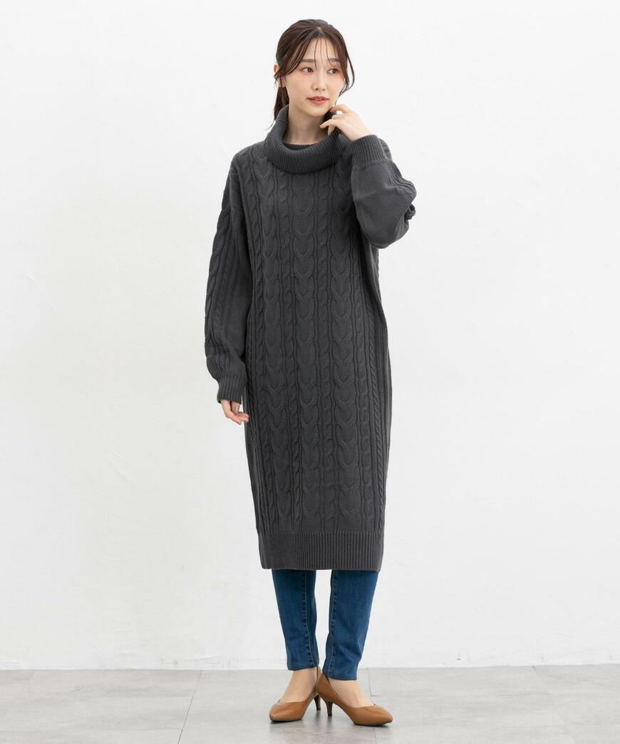 ハニーズ、ケーブル編ワンピース画像