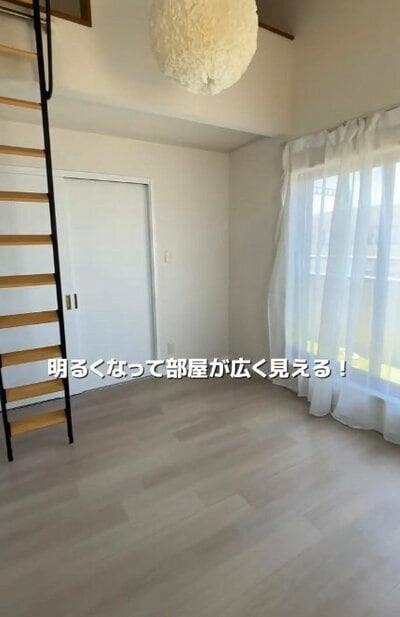 完成した明るい床