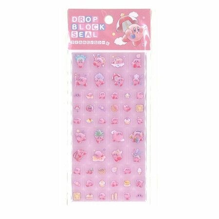それぞれの表情に注目「星のカービィ ドロップブロックシール」(495円)