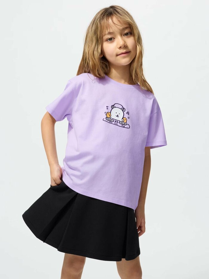 ちいかわ×ナガノのくま UT(キッズ・ライトパープル)