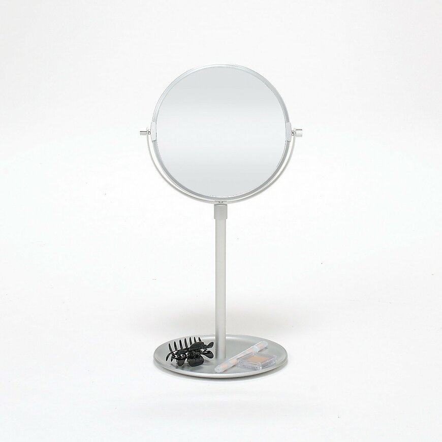 出所：無印良品公式　アルミコンパクトミラー・大（トレー式）