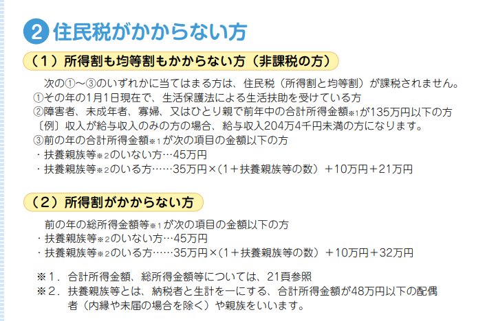 出所：世田谷区「住民税について」