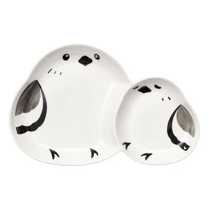 ニトリ、まんまるシマエナガ 仕切り皿画像