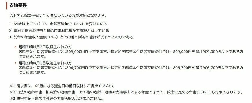 年金生活者支援給付金