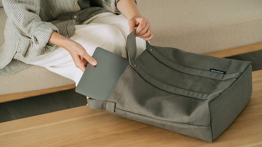 株式会社ウェルカム　コットントートバッグ カーキ