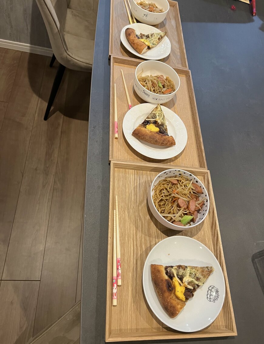 夫がいない時のごはん