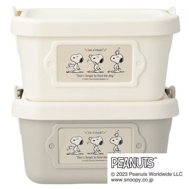 蓋つきヤワラカバケツ2P(スヌーピー)