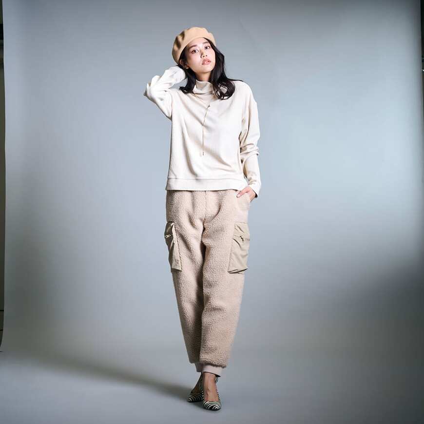 出所：ワークマン公式オンラインストア　レディースハーフミラノリブタートルネック