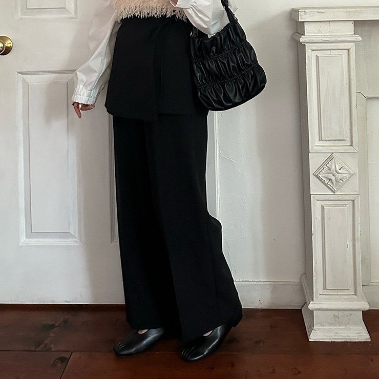 しまむら公式 レディース マルチウェイスカート+ワイドパンツ(omi)