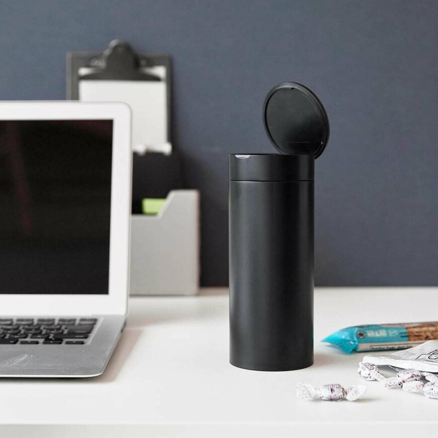 山崎実業公式　ボトル型蓋付きゴミ箱 タワー