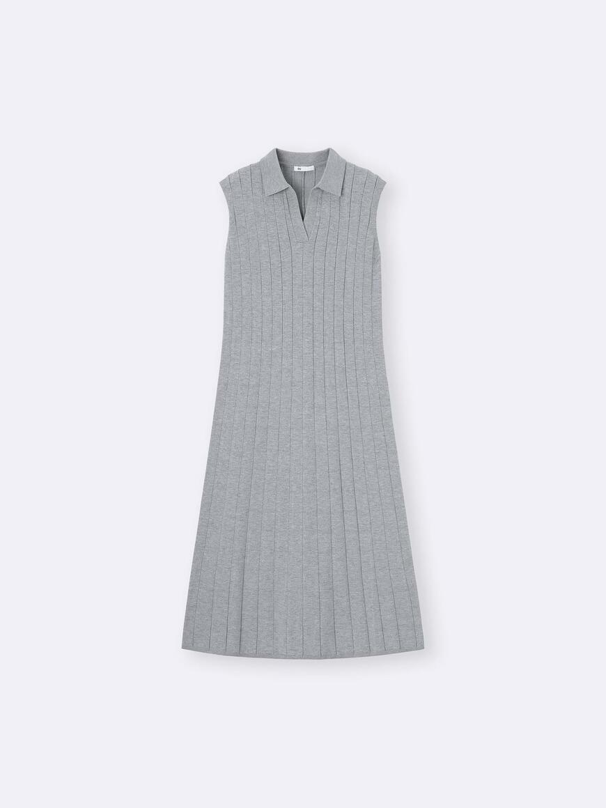 GU公式、スキッパーポロワンピース(ノースリーブ)Z+E商品画像