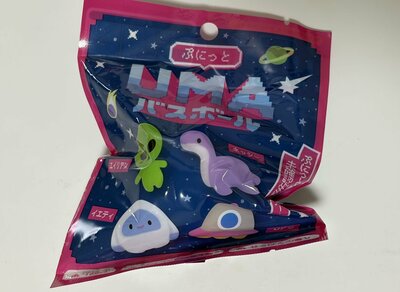 筆者撮影（セリア、キャラクターバスボールJ（せっけんのかおり））