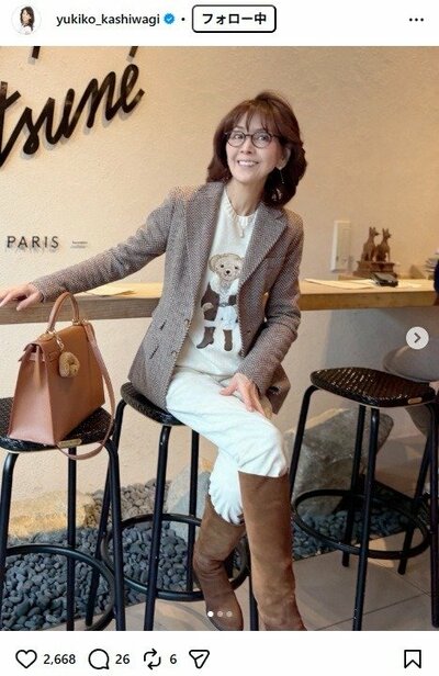 柏木由紀子のInstagram投稿