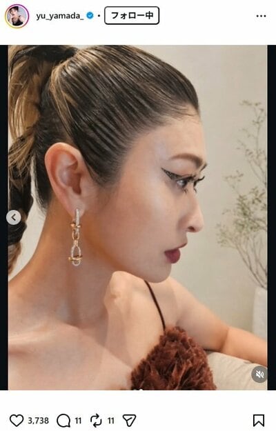 山田優のInstagram投稿