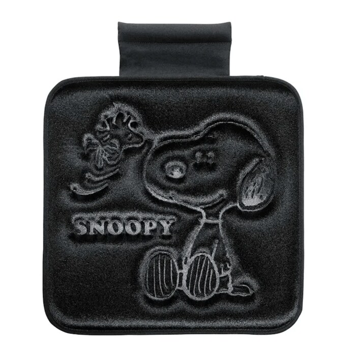 スヌーピープレス シングルクッション（ブラック）