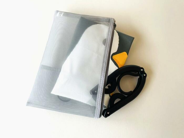 携帯折りたたみハンガー、ビニールナップサック ペンギン