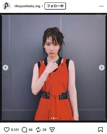 出所：吉岡里帆マネージャーInstagram（＠rihoyoshioka_mg） 参照日：2026年4月9日