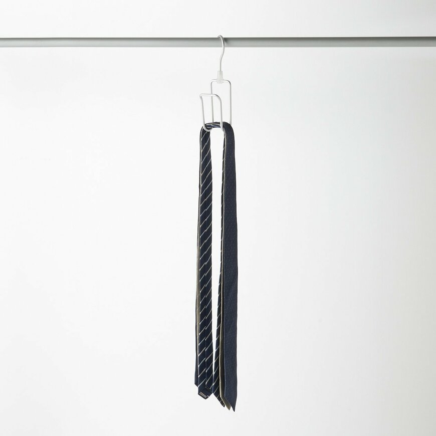 出所：無印良品公式　アルミハンガー・ネクタイ／スカーフ用