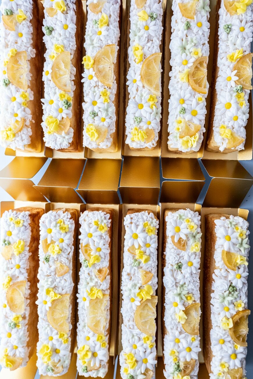 爽やかな雰囲気の檸檬ケーキ