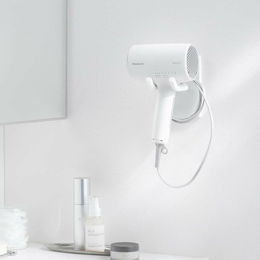 山崎実業公式 ウォール角度調節ドライヤーホルダー タワー 石こうボード壁対応