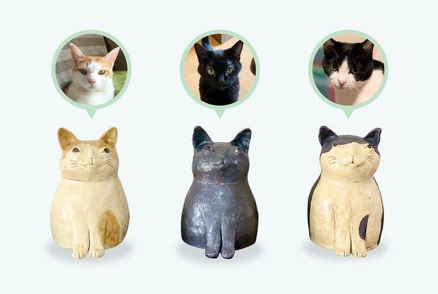 マクアケ、ねこ骨壺画像