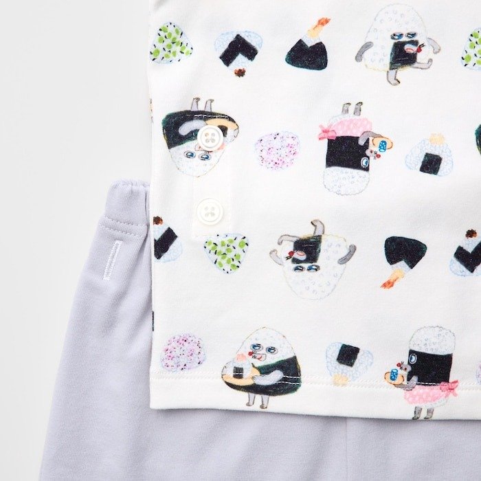 ユニクロ、パンどろぼう おにぎりぼうやのたびだちドライパジャマ 商品画像