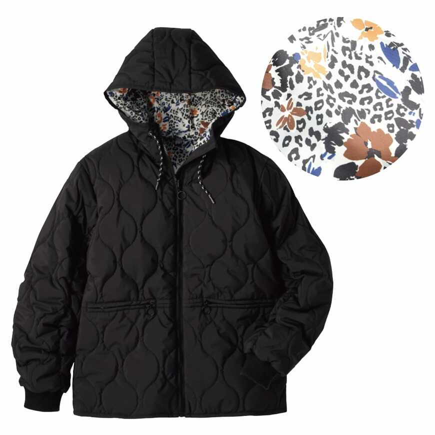 出所：ワークマン オンラインストア レディース防風撥水ストレッチリバーシブルウォームフーディー