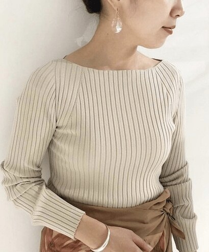 Plage - Sunnyリブボートプルオーバー ¥12,960（税込）