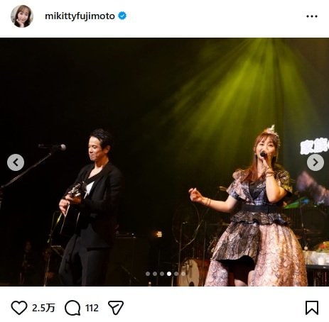 出所：藤本美貴のInstagram（＠mikittyfujimoto）参照日：2026年3月7日