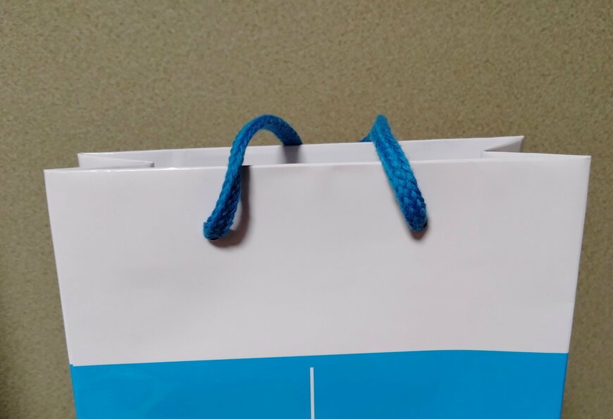 筆者撮影（ダイソー、ペーパーバッグ（レーダー消しゴム柄））