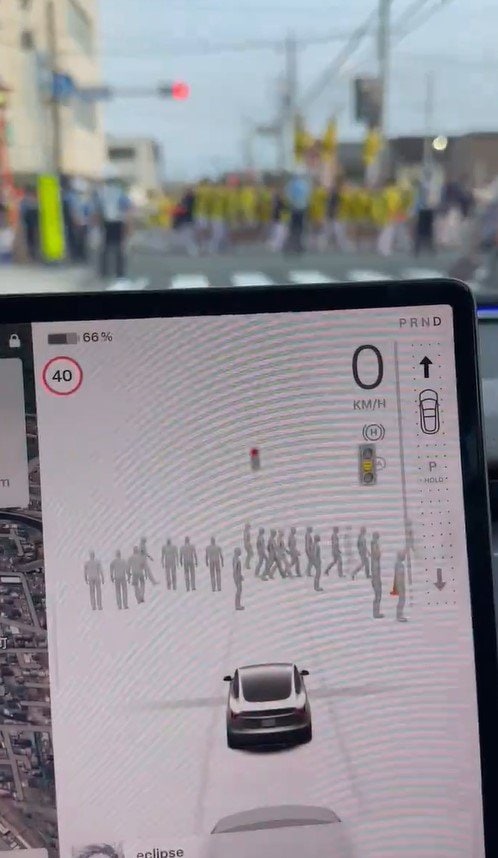 テスラの自動認識システム